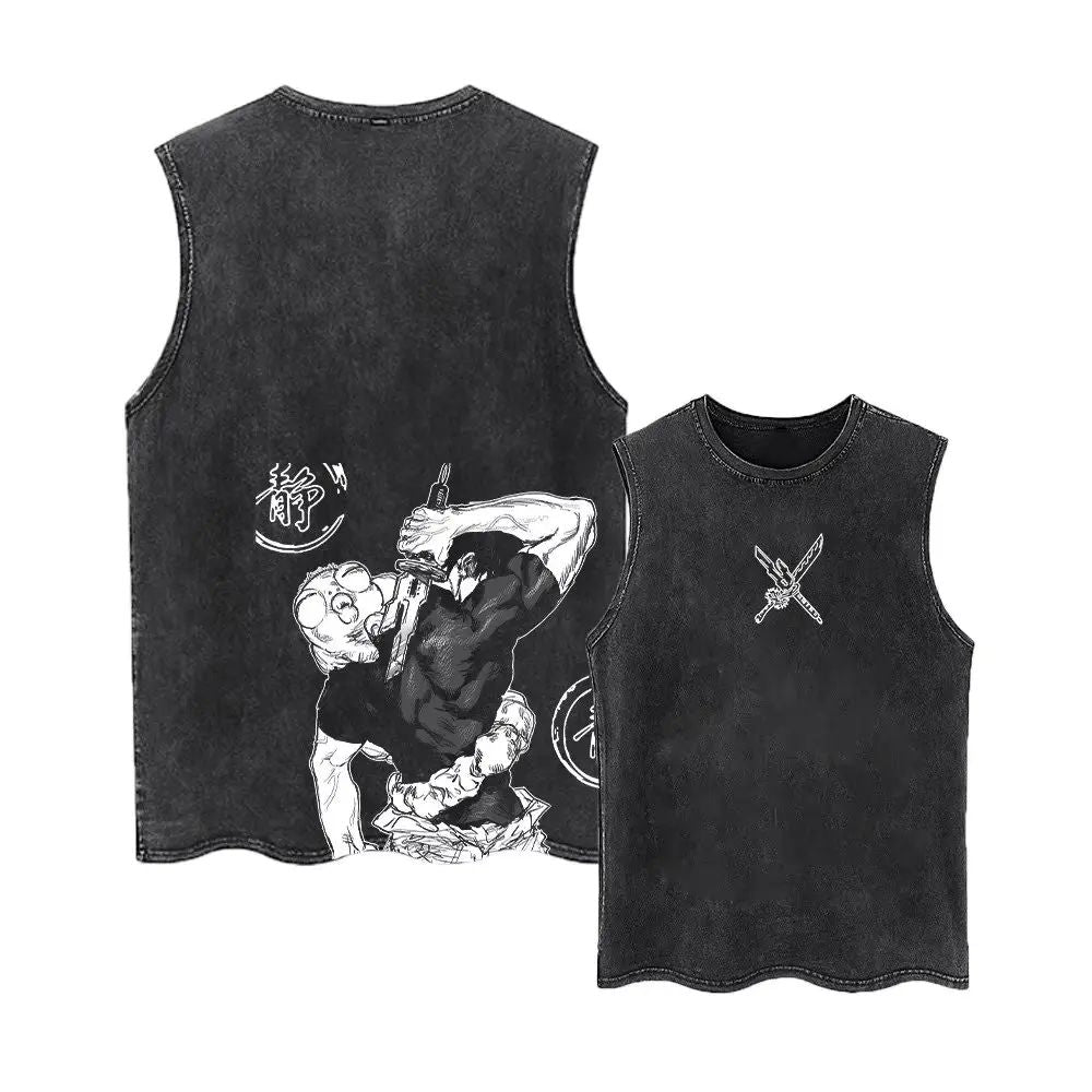 Tank Top – Jujutsu Kaisen – Toji Fushiguro (Manga Sketch Style)
