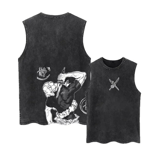 Tank Top – Jujutsu Kaisen – Toji Fushiguro (Manga Sketch Style)
