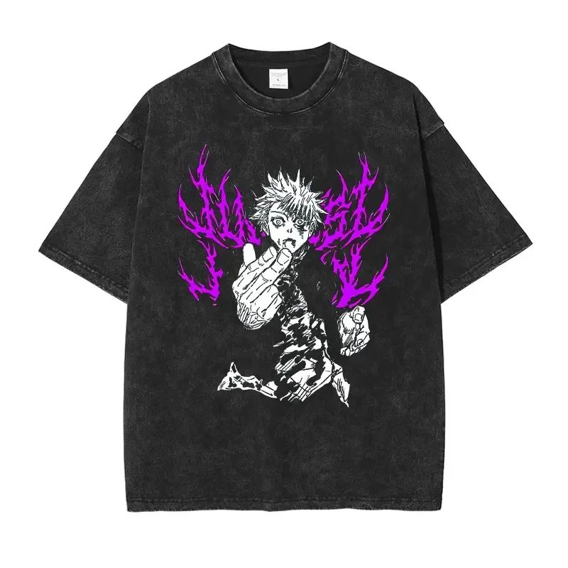 T-Shirt – Jujutsu Kaisen – Gojo Satoru (Purple Flames)