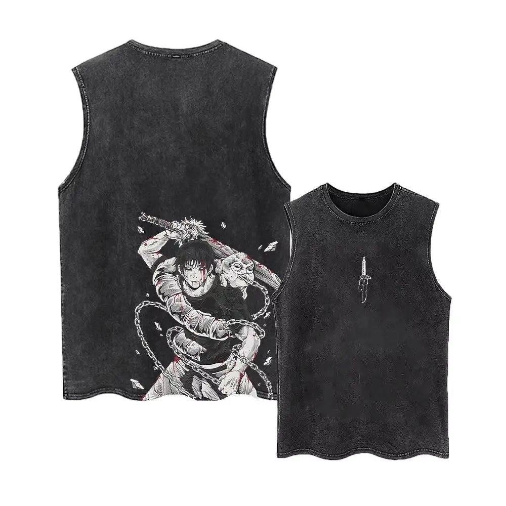 Tank Top – Jujutsu Kaisen – Toji Fushiguro (Bloody Battle Style)
