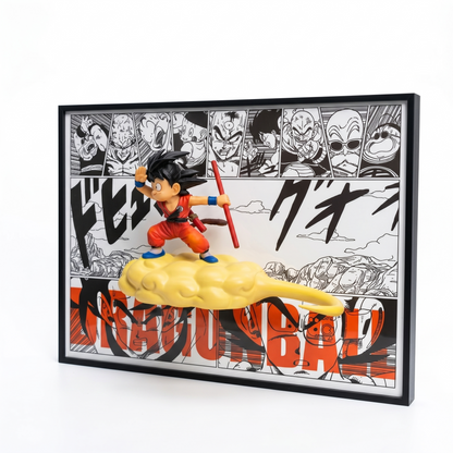 3D Wall Art– Dragon Ball – Son Goku (Flying Nimbus)